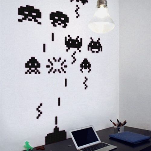 Stickers Space Invaders Warzone