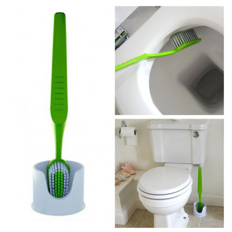 Brosse à dents pour toilettes Noire