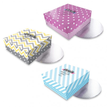 Boîte et support pour gâteau maison