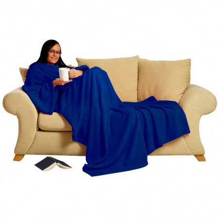 Couverture à manches Bleu marine