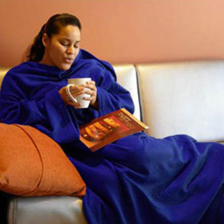 Couverture à manches Bleu marine