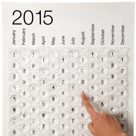Calendrier 2015 bulles à éclater