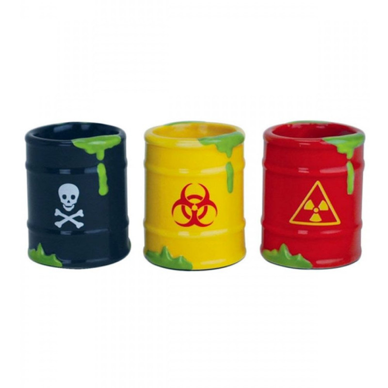 3 verres shots toxiques