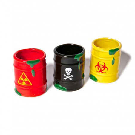 3 verres shots toxiques