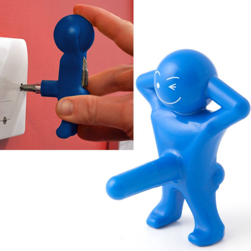 Tournevis homme heureux