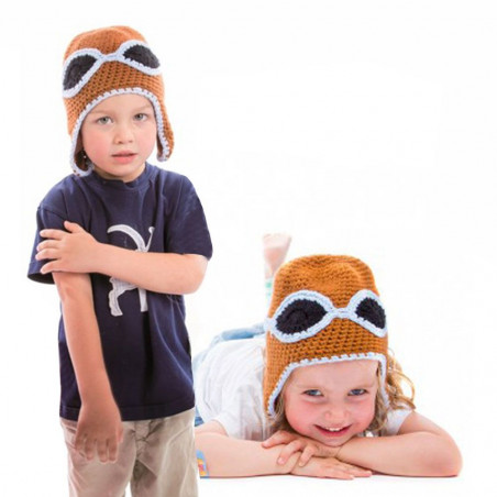 Bonnet enfant aviateur