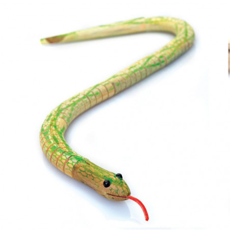 Serpent articulé en bois 