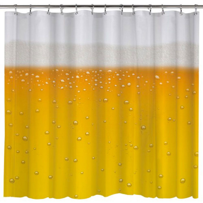 Rideau de douche bière