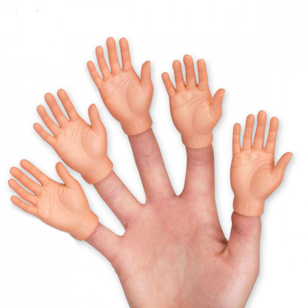 5pcs Majeur Mains Minuscules - Mini Mains Doigts Mains pour vos mains de  doigt - Fausse main minuscule Doigt du milieu Marionnettes pour adultes -  Rubber Hand Sm