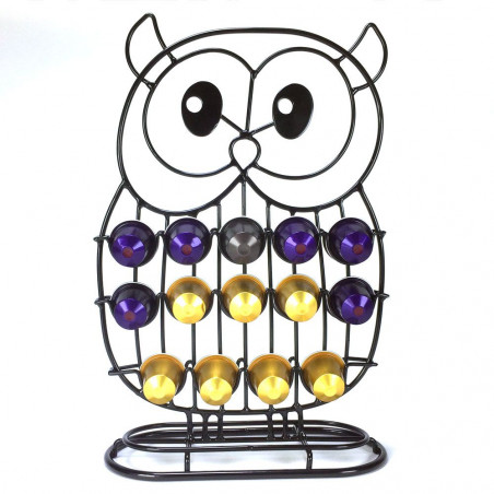 Porte capsules Chouette