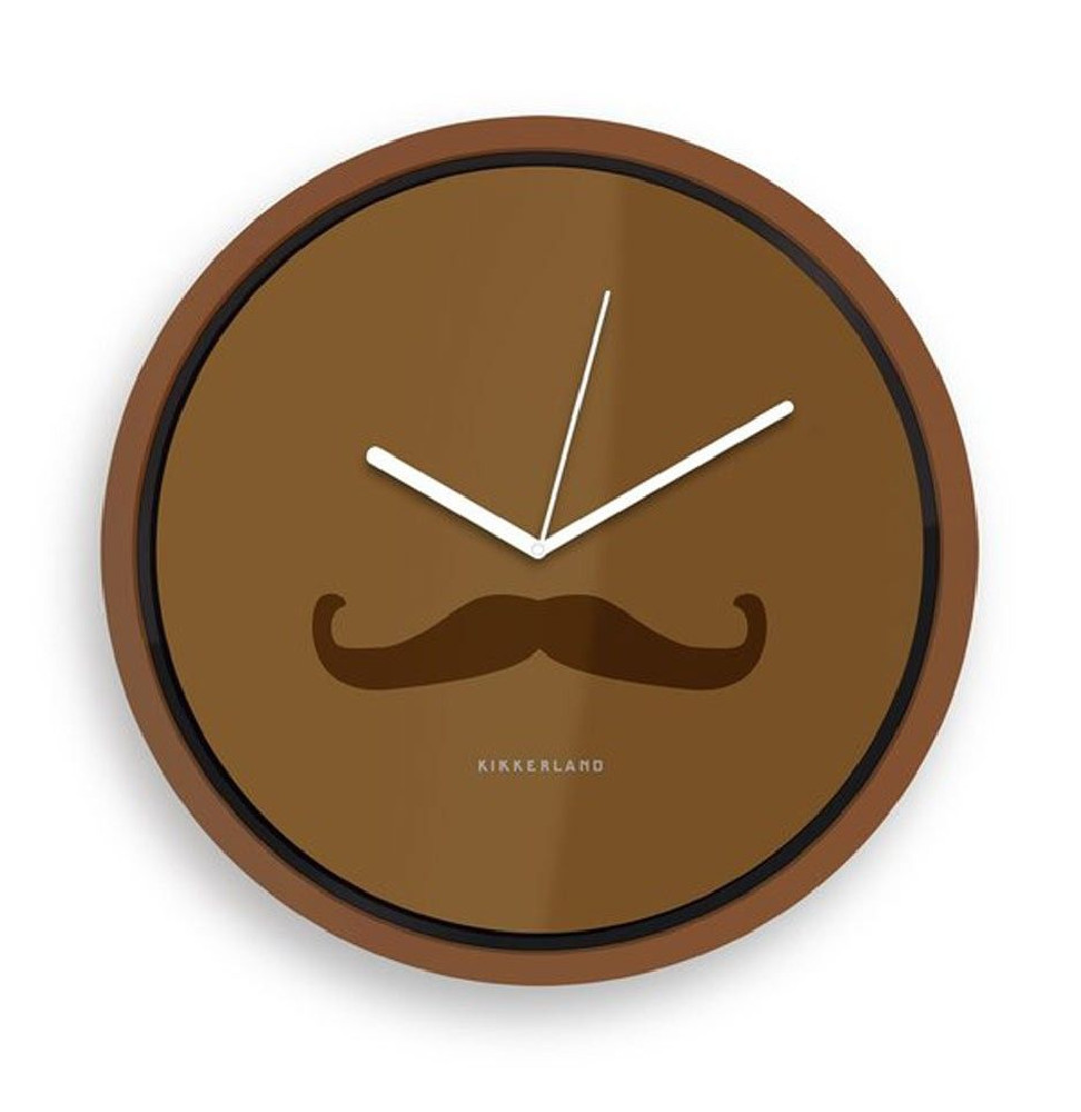 Horloge murale Moustache