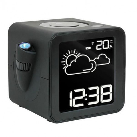 Radio-réveil projection station météo