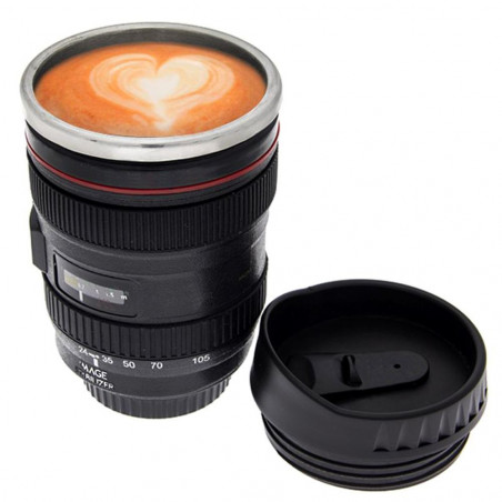 Mug pot objectif inox avec bec verseur