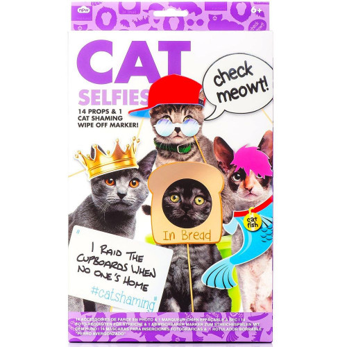 Accessoires Selfie pour Chat – Kit de 14 Accessoires Photo - Mycrazystuff