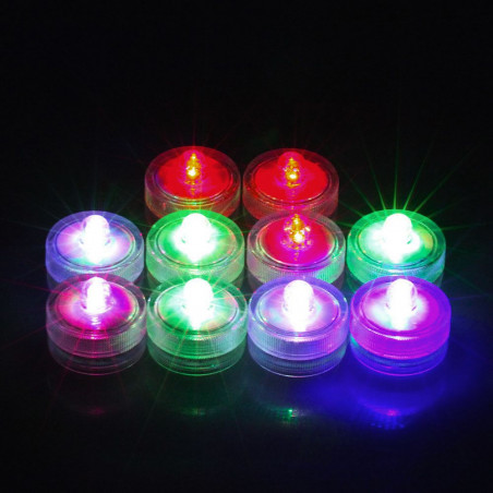 Tube de 8 bougies flottantes led
