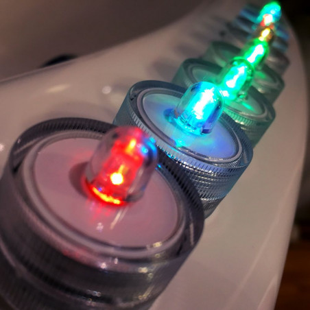 Tube de 8 bougies flottantes led