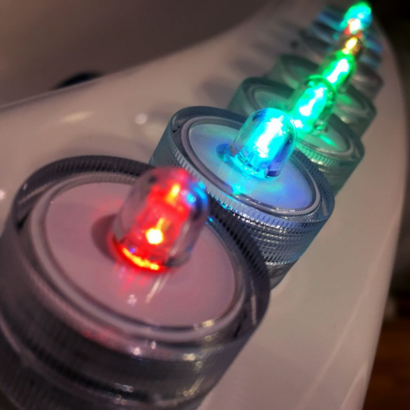 Tube de 8 bougies flottantes led