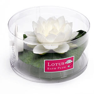 Bouchon de bain fleur de lotus