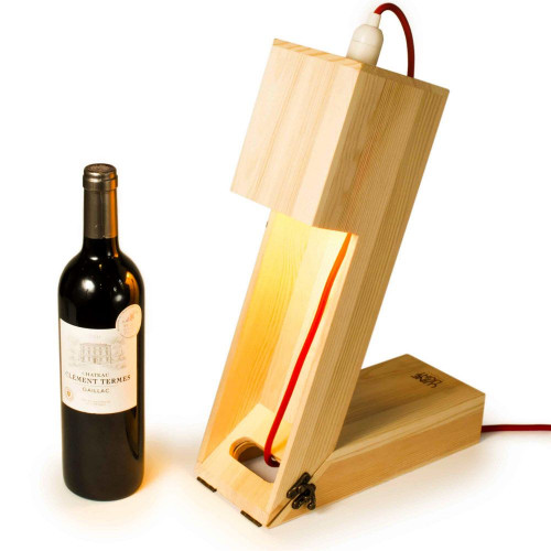 Wine light, coffret à bouteille transformable en lampe