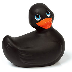 Vente Ducky noir, Canard vibromasseur