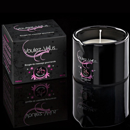 Bougie de massage gourmande Crème brûlée