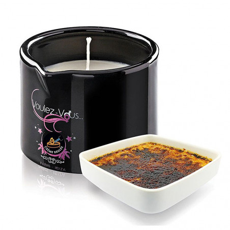 Bougie de massage gourmande Crème brûlée