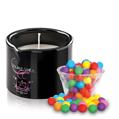 Bougie de massage gourmande Bubble Gum
