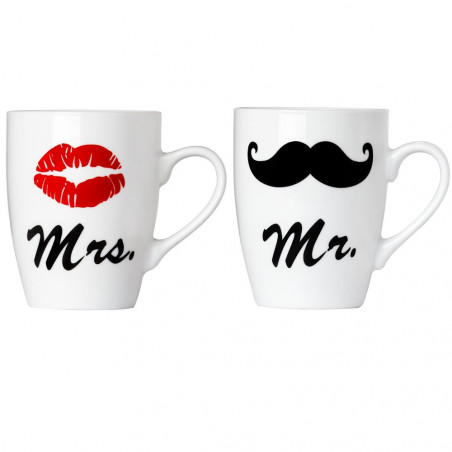 Coffret Duo tasses mug Mr & Mrs