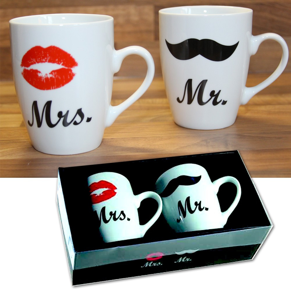 Coffret Duo tasses mug Mr & Mrs