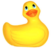 Photo Mini Ducky jaune, Canard vibromasseur de voyage