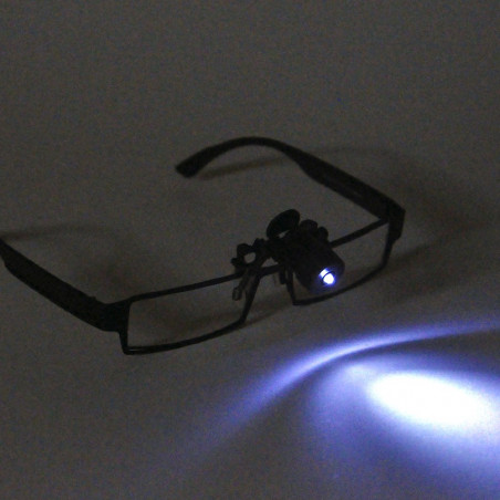 Mini lampe clip pour lunettes