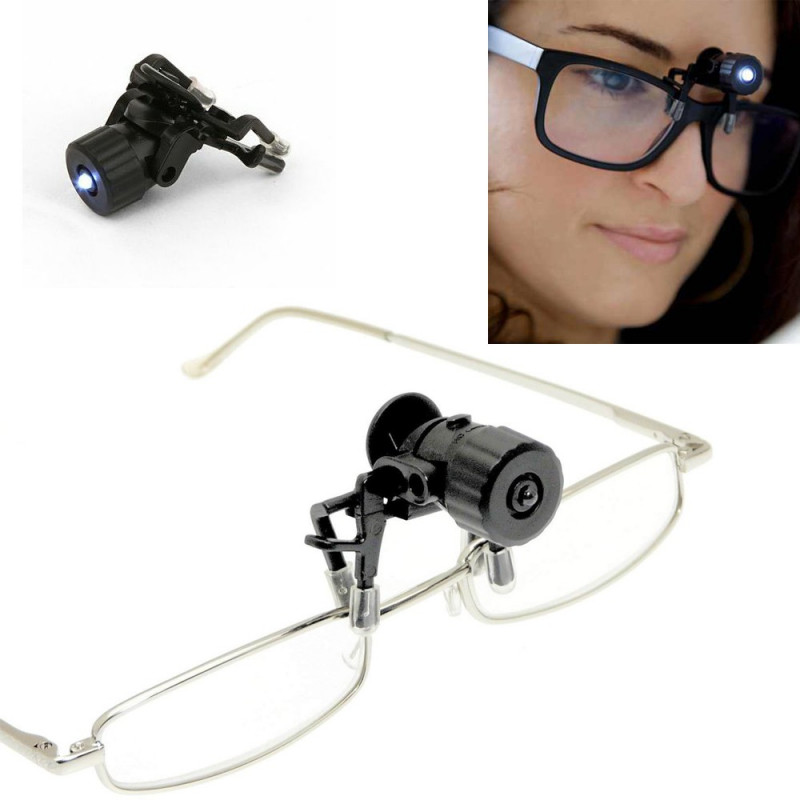 Lampe pour lunettes à clips pour éclairer votre livre - VISIOLE