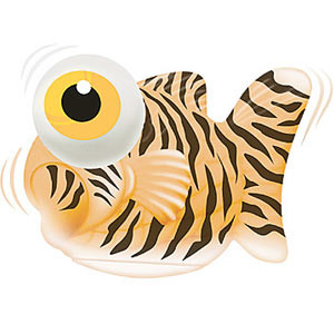 Photo Mini Fishy Tiger petit Poisson vibromasseur