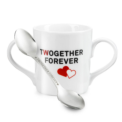 Mug Twogether et sa cuillère duo
