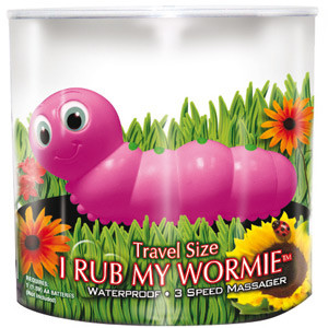 Photo Mini Wormie Pink, chenille vibrante de voyage