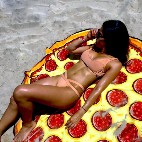 Serviette de plage géante Pizza