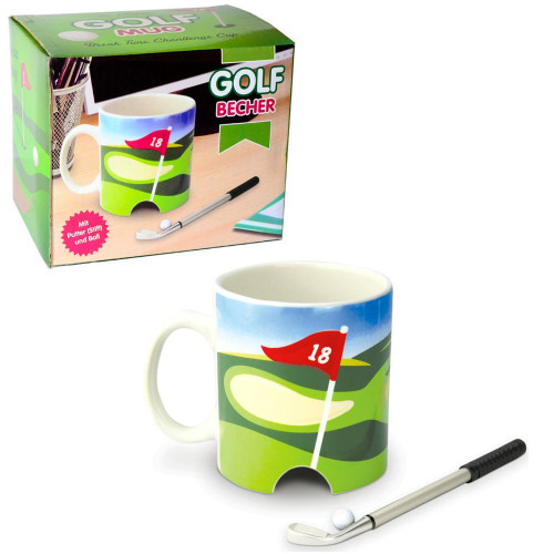 Mug Golf – Tasse avec Club Stylo et Mini Balle - Mycrazystuff
