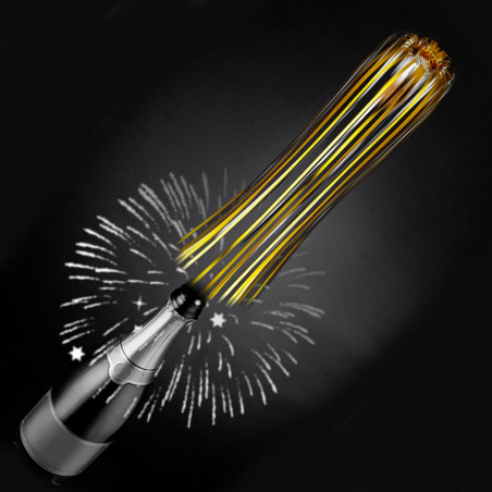 Comète à bouchon de champagne