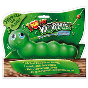 Photo Wormy Verte, chenille vibrante