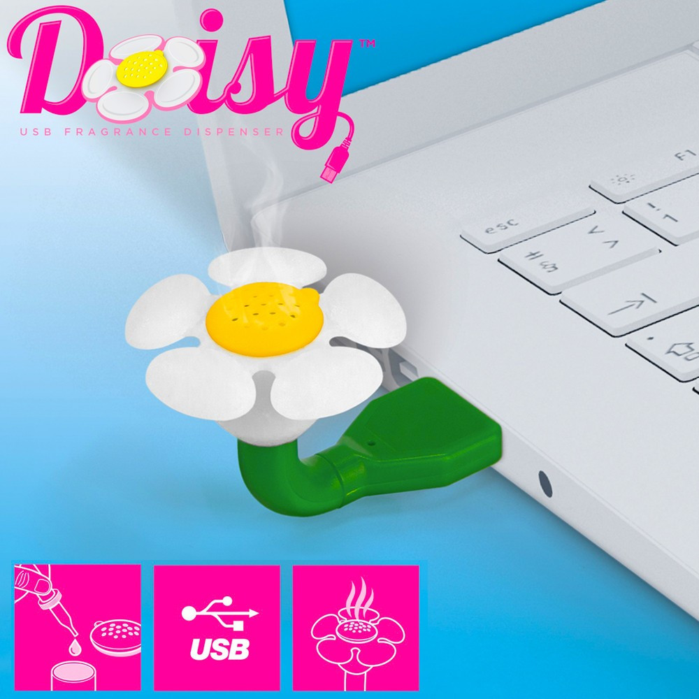 Daisy, fleur diffuseur d'huiles essentielles USB