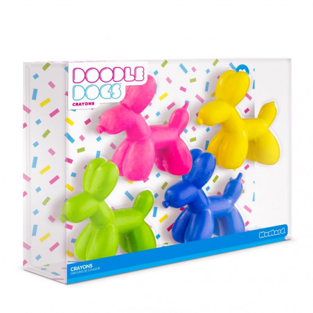 4 Crayons de couleur Balloon Dog