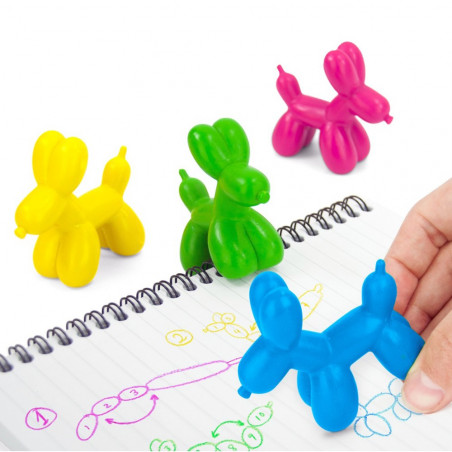 4 Crayons de couleur Balloon Dog