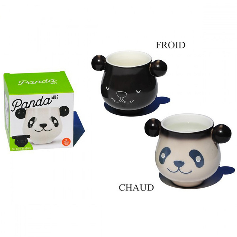 Mug panda thermoréactif