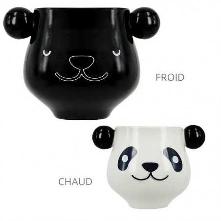 Mug panda thermoréactif
