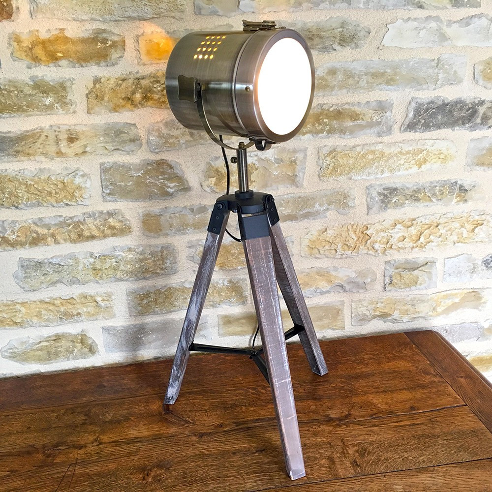 Lampe vintage projecteur de cinéma