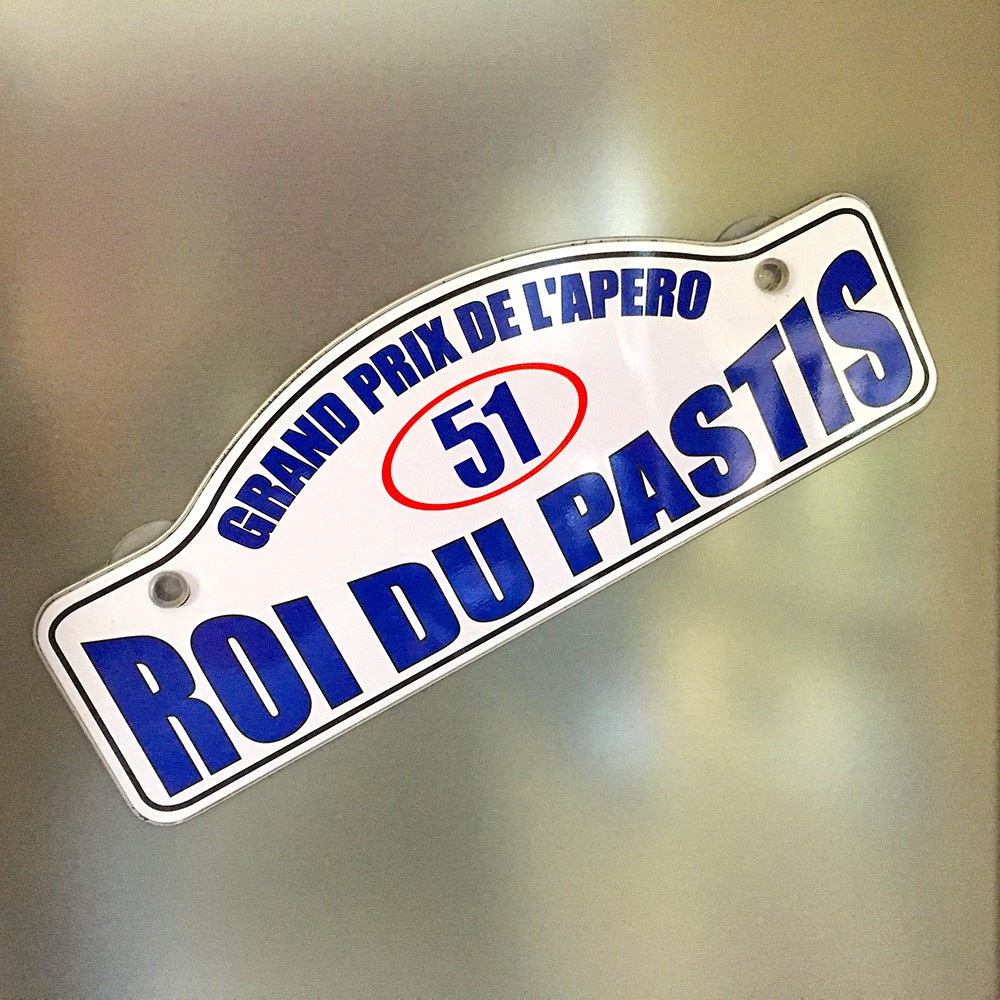 Plaque Rallye Roi du Pastis - 4,50