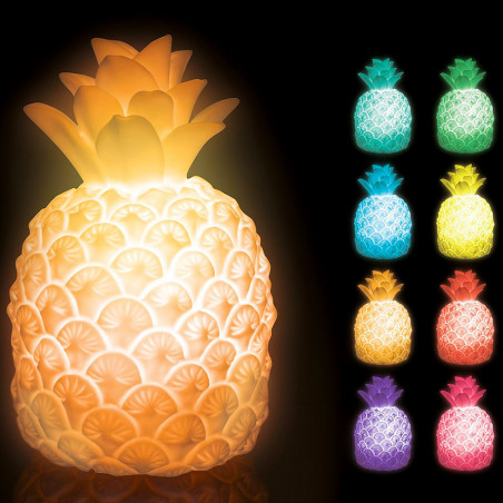 Lampe ananas couleurs changeantes