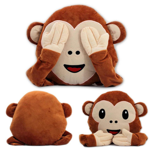 Coussin singe emoji
