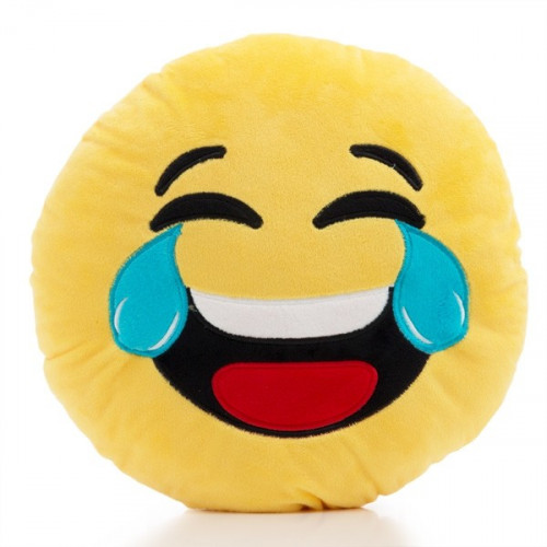 Coussin Emoji Pleurer de rire