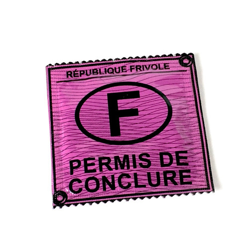 Lot de préservatifs humoristiques Code de la route